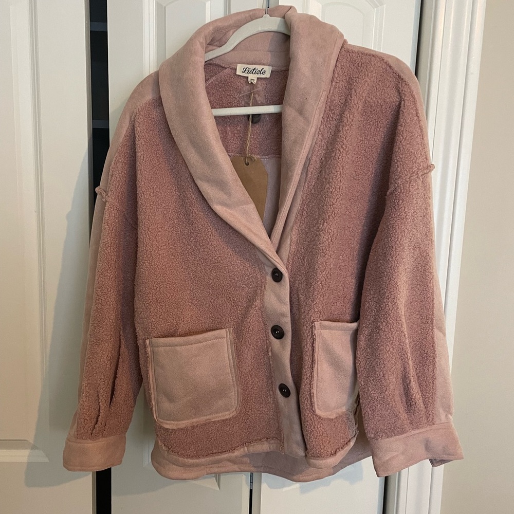 Button up shacket